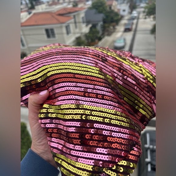 RIXO Multicolor Sequin Midi Dress - Picture 6 of 15